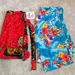 Wrap Skirts/Dress Set of 2